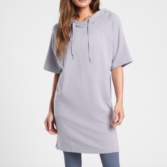 ATHLETA Cabana Tunic Hoodie - MEDIUM Muted Lilac #657529 - Picture 1 of 10